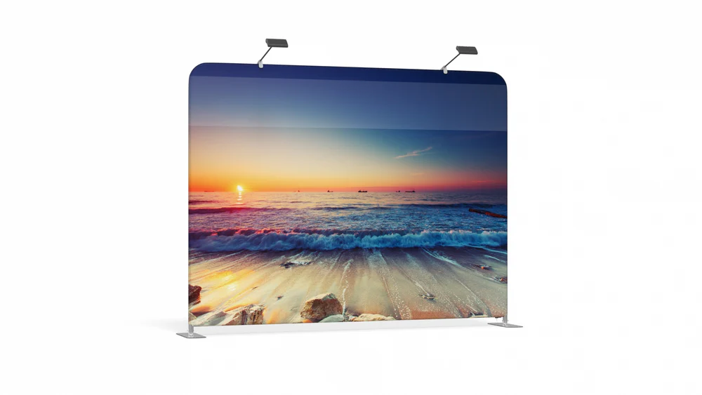 Tension Fabric Display – 10ft W x 8ft H Flat – Tru-Fit 3.0