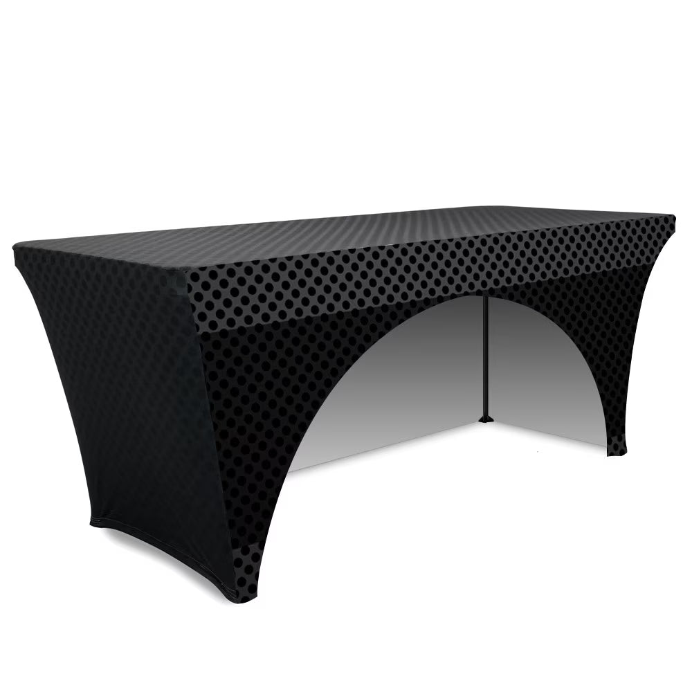 6 ft. Stretch Table Throw 3-sided with Custom Print