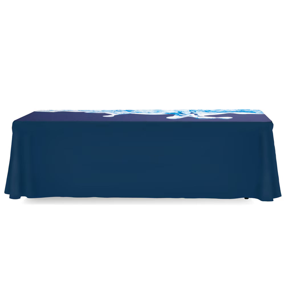 8ft. Table Throw 4-sided with Custom Print