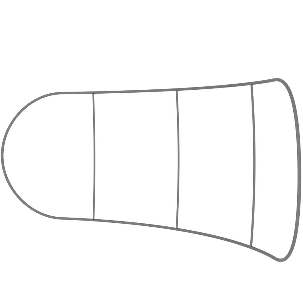 20 ft. EZ Tube® Kicktail (SINGLE-SIDED) White Back Fabric
