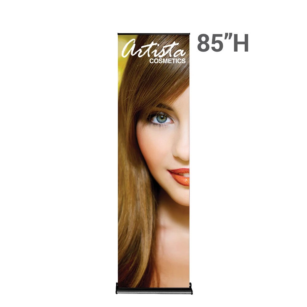 24" x 85" SilverStep Retractable Banner Stand (Fabric Print)
