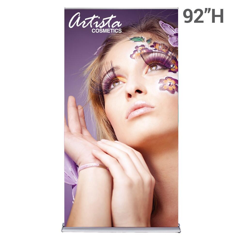 48" x 92" SilverStep Retractable Banner Stand (Fabric Print)