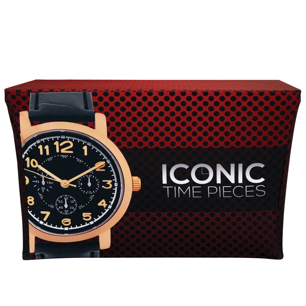 4 ft. Stretch Table Throw 3-sided with Custom Print
