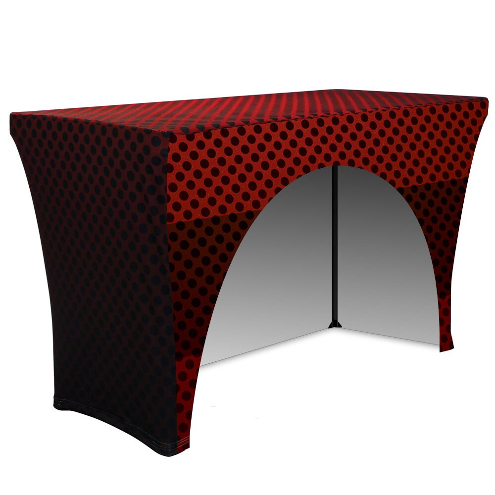 4 ft. Stretch Table Throw 3-sided with Custom Print